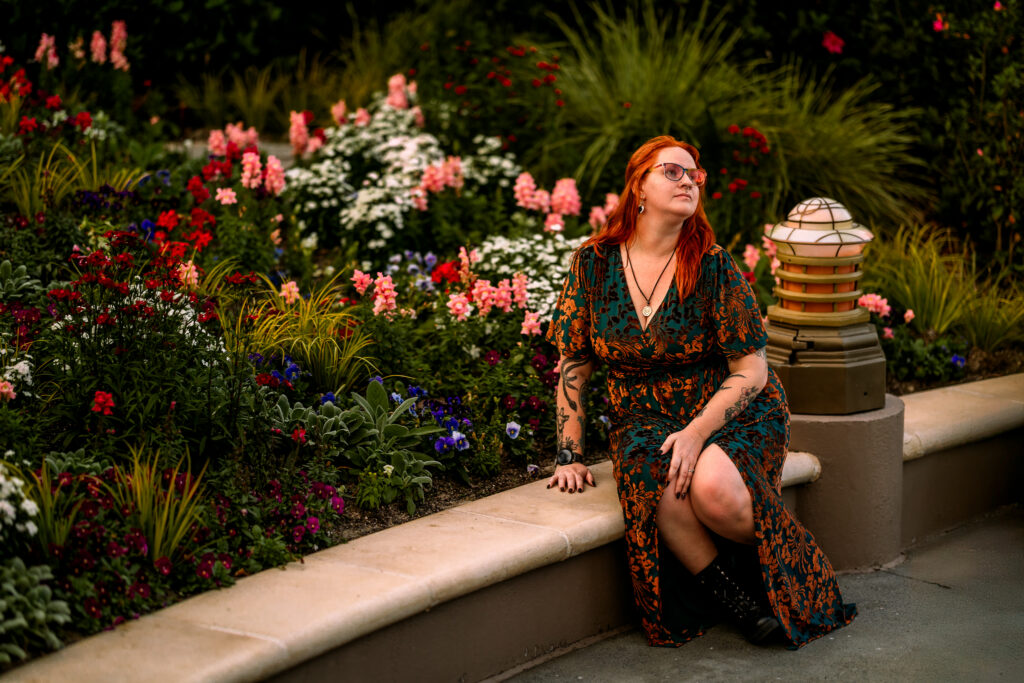 Stunning golden hour family photos at Epic Universe Universal Orlando with a Universal Studios Photographer