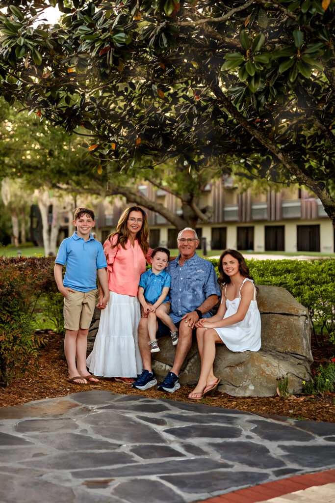 Orlando family photographer captures family photos at Shades of Green Resort near Disney World