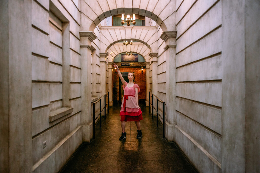 Adult Wizarding World photoshoot at Universal Orlando Resort by family photographer Universal Studios Orlando