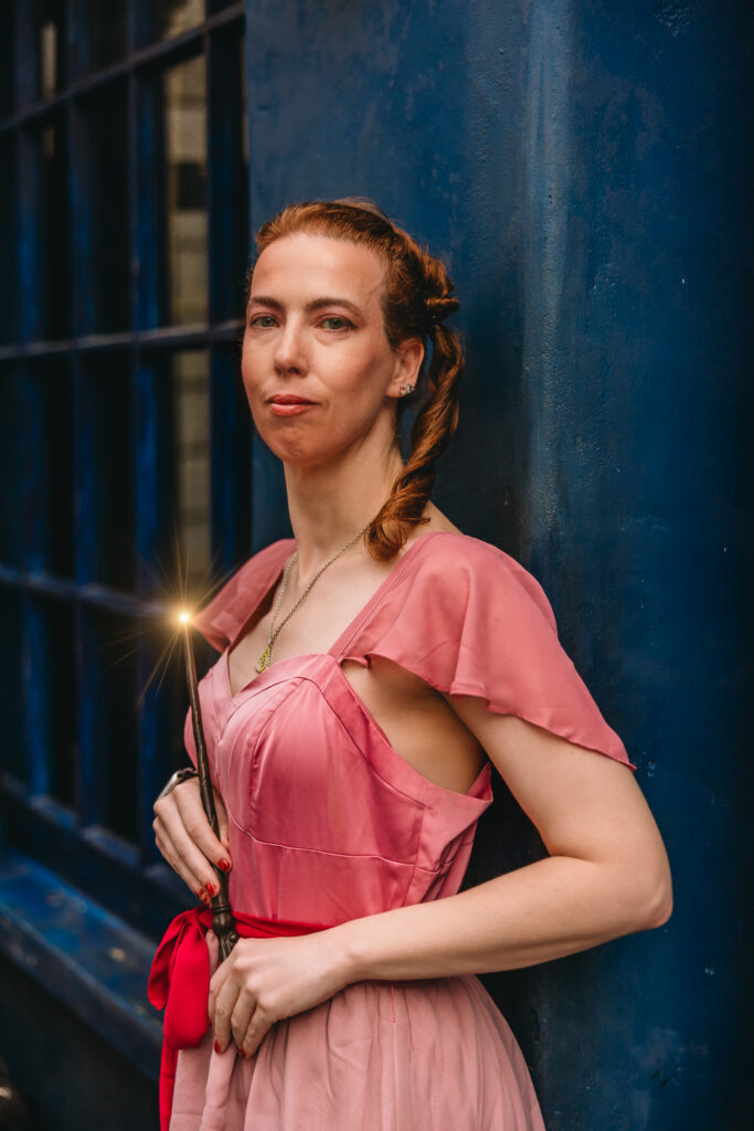 Adult Wizarding World photoshoot at Universal Orlando Resort by family photographer Universal Studios Orlando