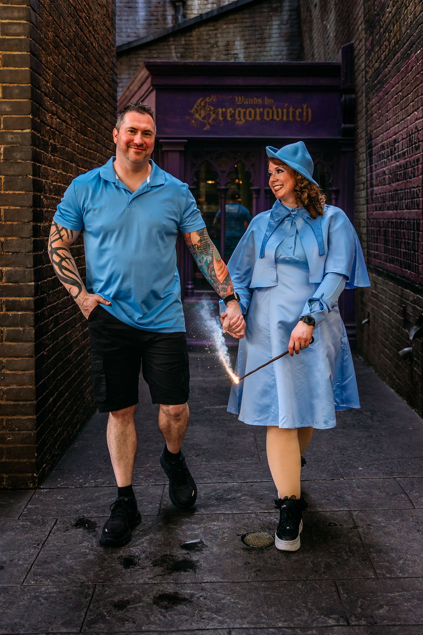 Magical family portraits in Hogsmeade by Universal Studios Photographer at Universal Orlando