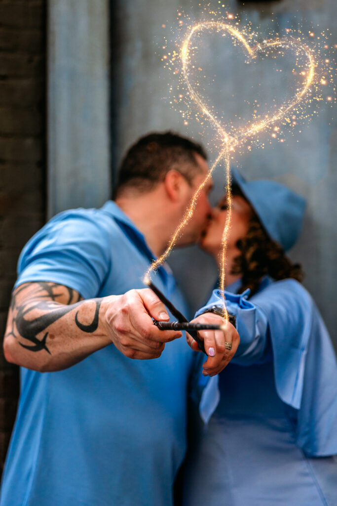 Adult Wizarding World photoshoot at Universal Orlando Resort by family photographer Universal Studios Orlando
