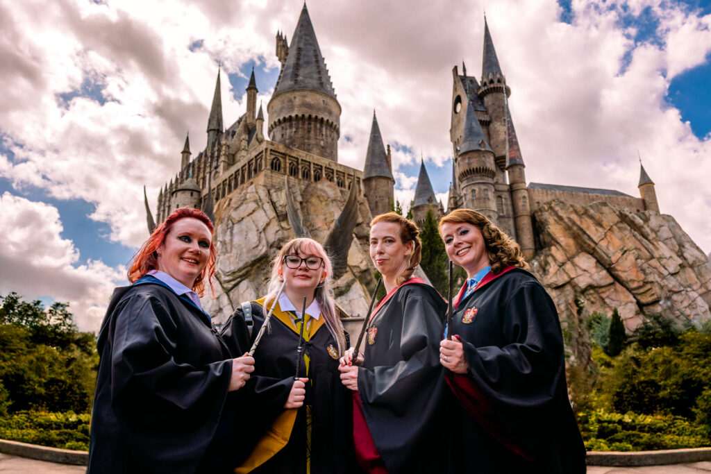 Adult Wizarding World photoshoot at Universal Orlando Resort by family photographer Universal Studios Orlando